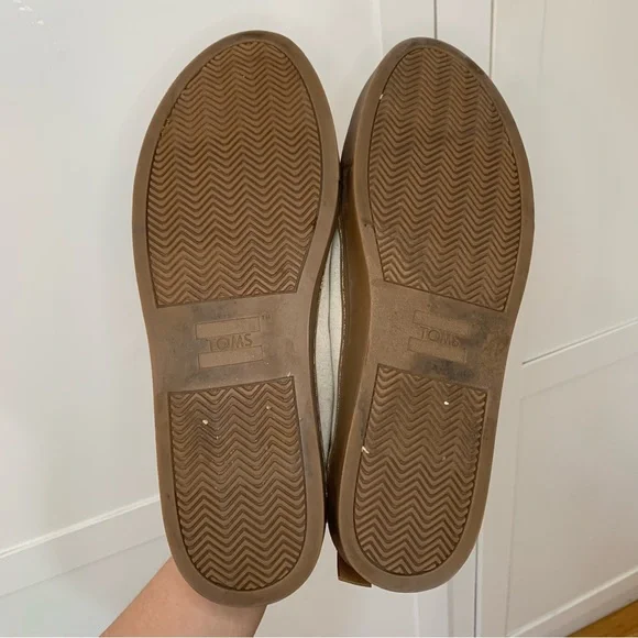 Men’s Toms Natural Oxford Canvas Sneakers Gum Sole Size 11.5 - Picture 6 of 10